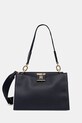 Torba Tommy Hilfiger imitacija zrnate kože mornarsko plava AW0AW17830