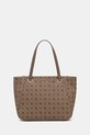 Τσάντα Guess CALEBRA απομίμηση λείου δέρματος μπεζ TWLP95.36024