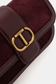 Twinset torebka skórzana bordowy 252TD8371