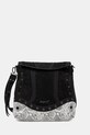 Desigual torebka SNAKE PATCH JERSEY 2 nie mieści A4 czarny 25WAKP11
