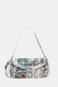 Desigual torebka JULIETT CUT OUT nie mieści A4 zielony 25WAXD02
