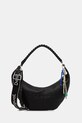 Desigual torebka HALF LOGO ZANTE BLACK nie mieści A4 czarny 25WAXP52