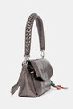 Desigual torebka HALF LOGO TROKEL DARK SILVE 25WAXPAQ srebrny AW25