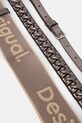 Desigual torebka HALF LOGO TROKEL DARK SILVE 25WAXPAQ srebrny