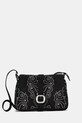 Desigual torebka POKER FACE POSADAS MI aplikacja czarny 25WAXPBH