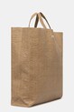 Kožená kabelka Kenzo Large Tote Bag FF62SA121L06 béžová AW25