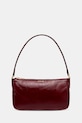 Kožená kabelka Anine Bing mini elly hladký burgundské A.13.11353