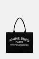 Anine Bing torebka bawełniana leo tekstylny czarny A.13.11856