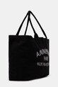Anine Bing torebka bawełniana leo A.13.11856 czarny AW25