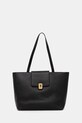Trussardi torebka skórzana skóra licowa czarny Z605E106078N
