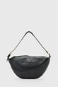 AllSaints torebka skórzana LUNA skóra licowa czarny W190XD