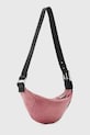 AllSaints geantă croissant de damă din piele LUNA W192XD roz SS26