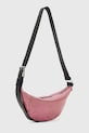 Accesorii AllSaints geantă croissant de damă din piele LUNA W192XD roz