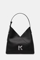 Karl Lagerfeld Jeans poșetă de piele uni negru A4W30247