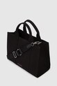 Karl Lagerfeld torebka bawełniana Karl Lagerfeld x Paris Hilton A4W50075 czarny AW25