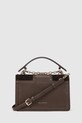 Δερμάτινη τσάντα Karl Lagerfeld A4W30278 καφέ AW25