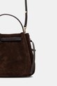 Akcesoria Tory Burch torebka Romy Suede Bucket 169275.200 brązowy