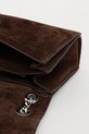Шкіряна сумочка Tory Burch Kira Turnlock Suede 169176.200 коричневий