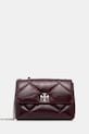Tory Burch poșetă de piele Kira Diamond uni rosu 169325.500