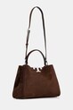 Tory Burch torebka zamszowa Eleanor Suede 174278.203 brązowy AW25