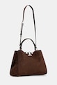 Tory Burch torebka zamszowa Eleanor Suede 174278.203 brązowy AW25