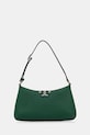 Tory Burch geantă de bumbac Eleanor Soft Slim uni verde 174850.301