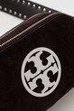 Kožená kabelka Tory Burch Miller Suede Mini hnědá 174301.201