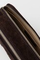 Kožená kabelka Tory Burch Miller Suede Mini 174301.201 hnědá