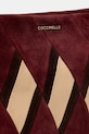 Semišová kabelka Coccinelle BOHEME NEW GEOMET.PATCH burgundské E1.T66.58.01.01