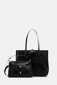 Oboustranná kabelka U.S. Polo Assn. Axtell Reversible jemný vzor černá BIU4A8905WVP