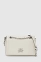 Δερμάτινη τσάντα Karl Lagerfeld απλικέ μπεζ A4W30084
