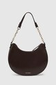 Karl Lagerfeld poșetă de piele A4W30104 burgundia AW25
