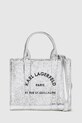 Karl Lagerfeld poșetă curea detasabila argintiu A4W50059
