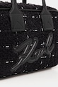 Karl Lagerfeld borsa con lana nero A4W30259