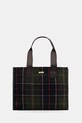 Barbour torebka z wełną mieści A4 zielony LBA0424