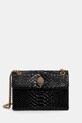 Kurt Geiger London torebka skórzana KENSINGTON nie mieści A4 czarny 4372400719