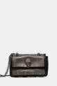 Kožená kabelka Kurt Geiger London KENSINGTON usňová koža čierna 5019001189