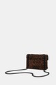 Akcesoria Kurt Geiger London torebka zamszowa MINI KENSINGTON 5017339289 brązowy
