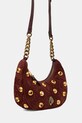 Kurt Geiger London torebka skórzana KENSINGTON 5014256289 bordowy AW25