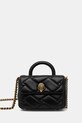 Kabelka Kurt Geiger London HANDLE MICRO KENSINGTON usňová koža čierna 4369800109