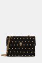 Semišová kabelka Kurt Geiger London KENSINGTON nášivka černá 5023005219