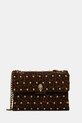 Kurt Geiger London torebka zamszowa KENSINGTON nie mieści A4 brązowy 5023035289