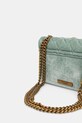 Akcesoria Kurt Geiger London torebka welurowa VELVET MINI KENSINGTON 5018373789 zielony