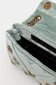 Kurt Geiger London torebka welurowa VELVET MINI KENSINGTON 5018373789 zielony