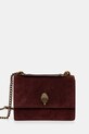 Kurt Geiger London torebka zamszowa SHOREDITCH skóra licowa bordowy 9540454209