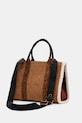 Akcesoria Kurt Geiger London torebka zamszowa SOUTHBANK 5033548219 brązowy
