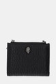 Usnjena denarnica Kurt Geiger London MINI PURSE KENSINGTON Zrnato usnje črna 4198700019