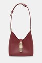 Furla poșetă de piele uni burgundia WE00820.ARE000.CGQ00