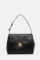 Kožená kabelka Furla nášivka černá WB01804.BX4185.O6000