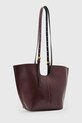 Δερμάτινη τσάντα AllSaints ARA W166XD κόκκινο AW25